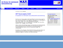 Tablet Screenshot of mkf-steuerungsbau.de